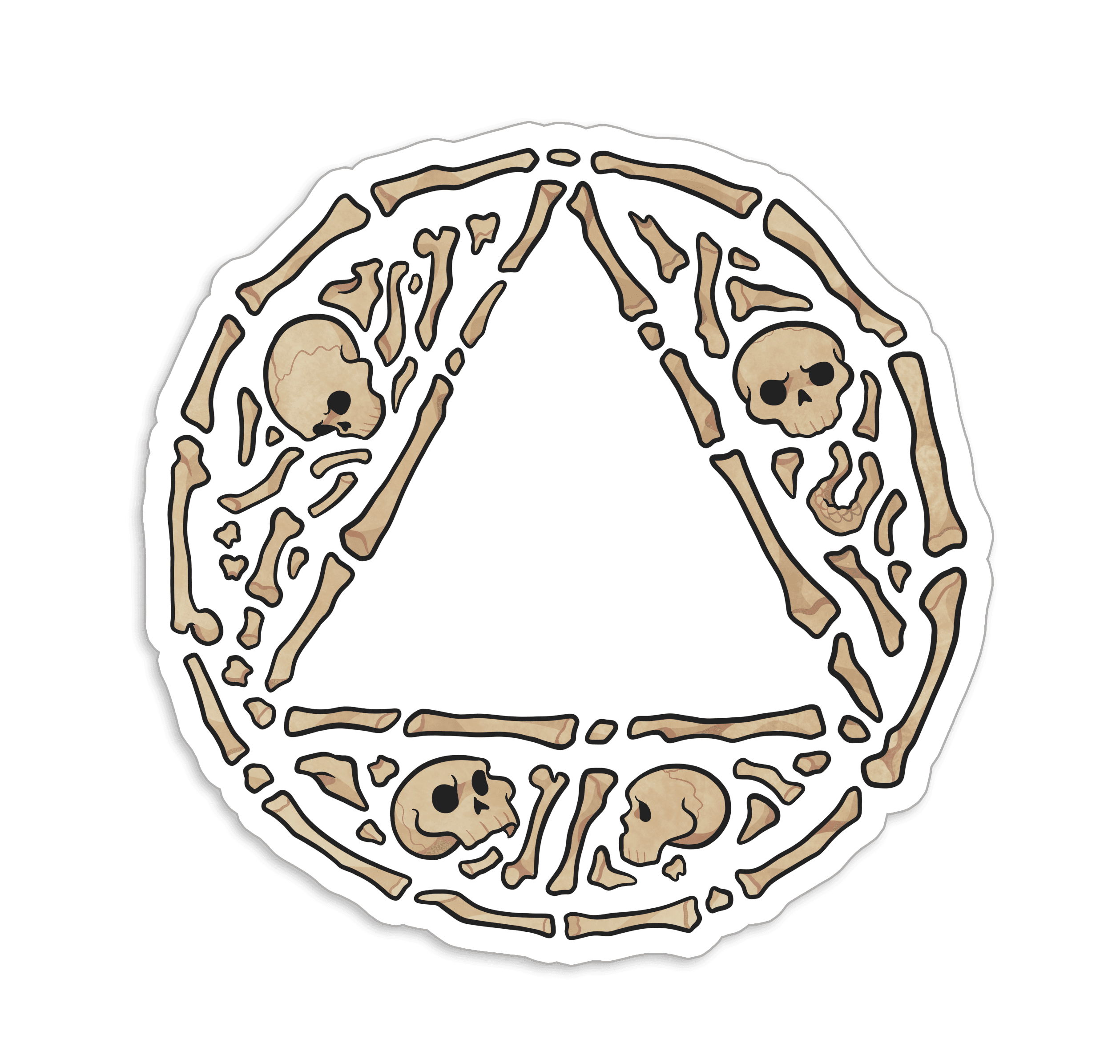 Skull Bones AA Sticker
